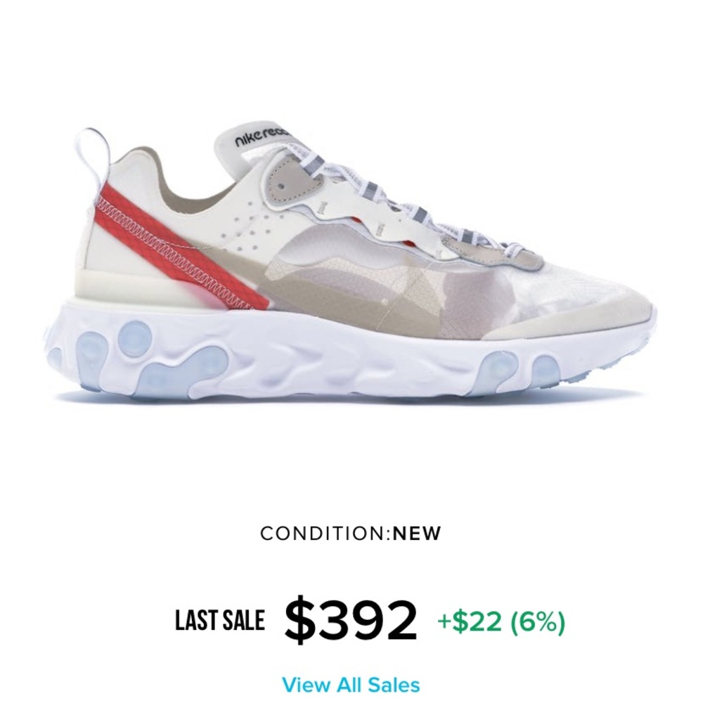 Nike react element 87 sail - Picture 1 of 1